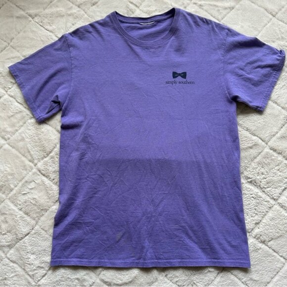 Simply Southern | Purple "Classy Southern Summer Day" Short Sleeve | Size Large - Picture 2 of 8